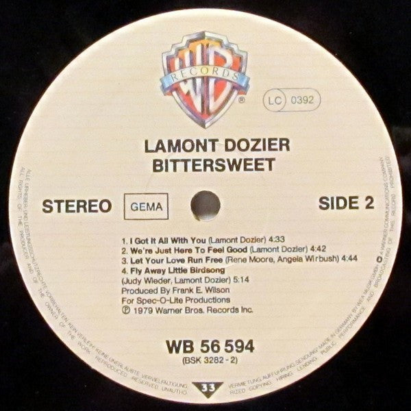 Lamont Dozier : Bittersweet (LP, Album)