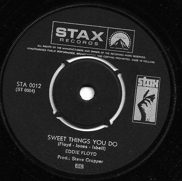 Eddie Floyd : Bring It On Home To Me / Sweet Things You Do (7")