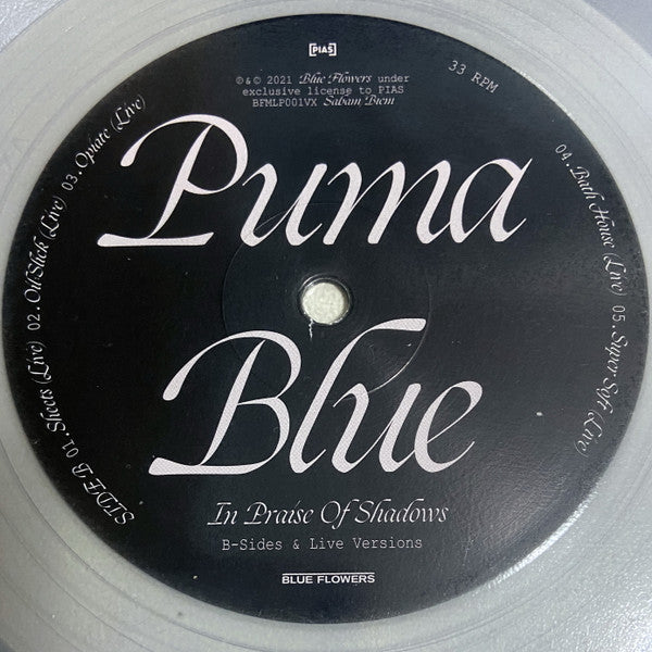 Puma Blue : In Praise Of Shadows - B-Sides & Live Versions (LP, Album, Cry)