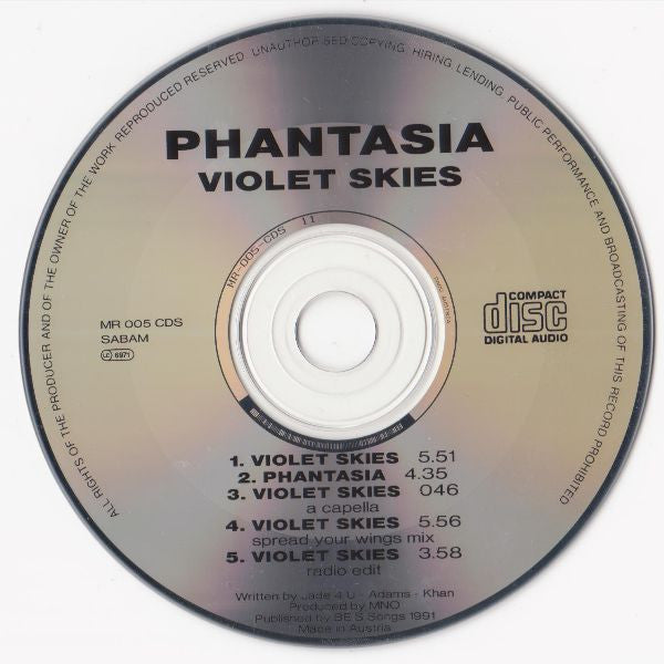 Phantasia : Violet Skies (CD, Maxi)