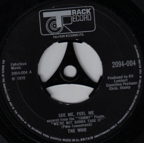 The Who : See Me, Feel Me / Overture To Tommy (7", Single)
