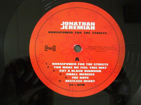 Jonathan Jeremiah : Horsepower For The Streets (LP, Album)
