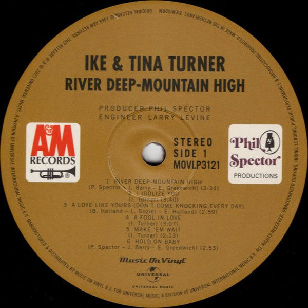 Ike & Tina Turner : River Deep - Mountain High (LP, Album, RE, 180)