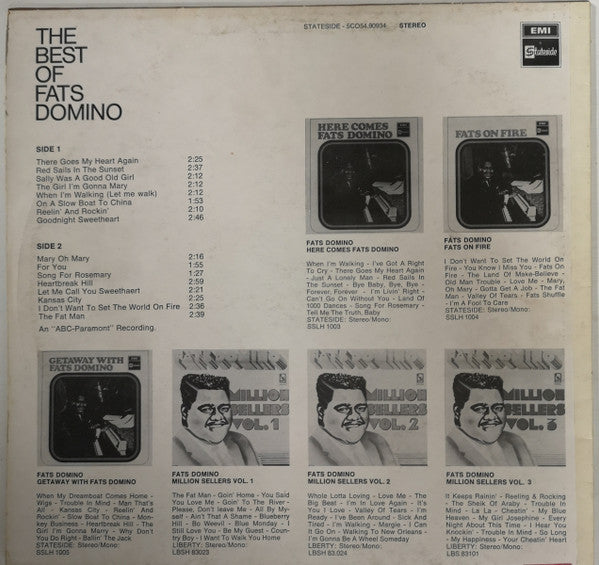 Fats Domino : The Best Of Fats Domino (LP, Comp)