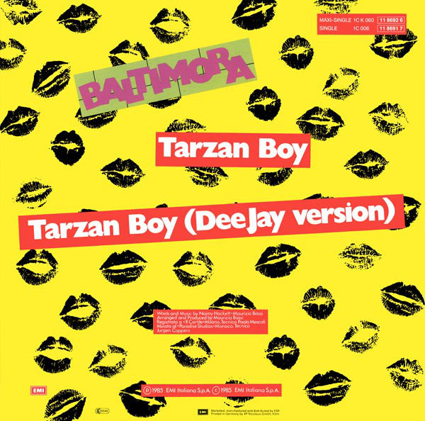 Baltimora : Tarzan Boy (Extended Version) (12", Maxi)