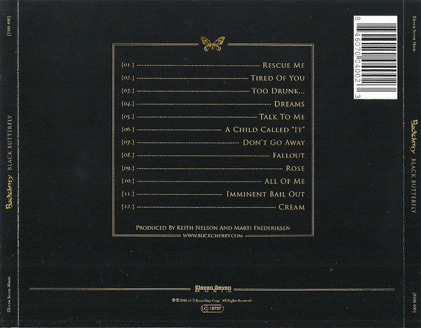 Buckcherry : Black Butterfly (CD, Album)