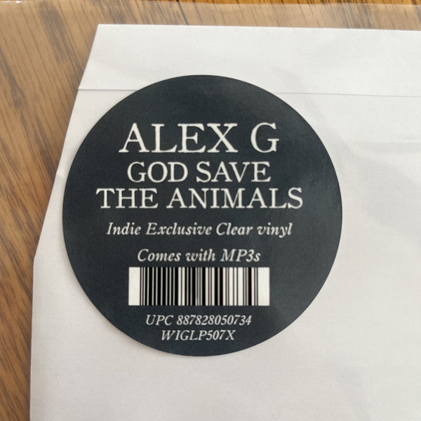 Alex G (2) : God Save The Animals (LP, Album, Ltd, Cle)