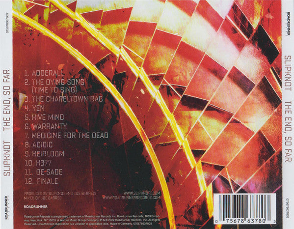 Slipknot : The End, So Far (CD, Album)