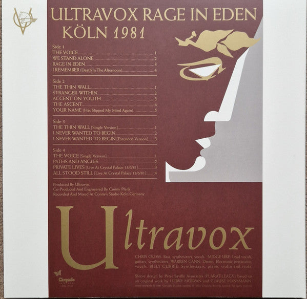 Ultravox : Rage In Eden (LP, Album, RE, RM, Cle + LP, Comp, Cle + 2xLP, Cle)