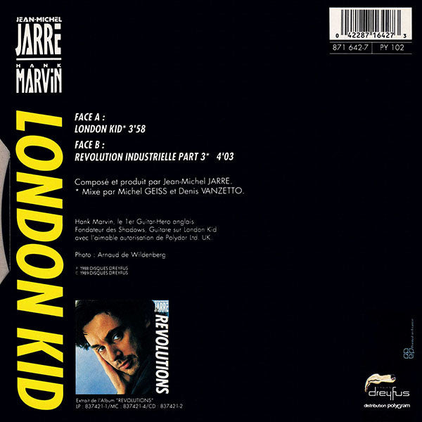 Jean-Michel Jarre / Hank Marvin : London Kid (7", Single)