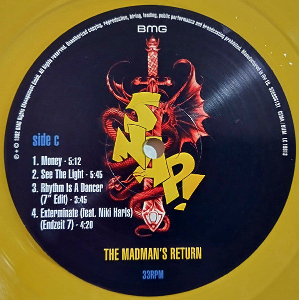 Snap! : The Madman's Return (LP, RM, Ora + LP, RM, Yel + Album, RE, 30t)