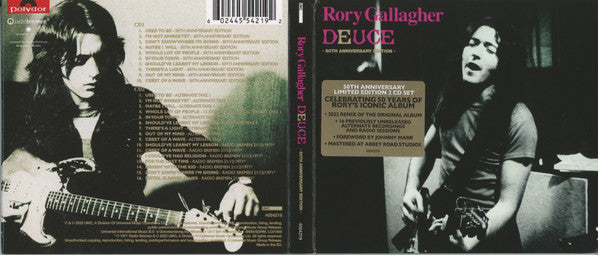 Rory Gallagher : Deuce (50th Anniversary Edition) (2xCD, Album, Ltd, RE, RM, Dig)