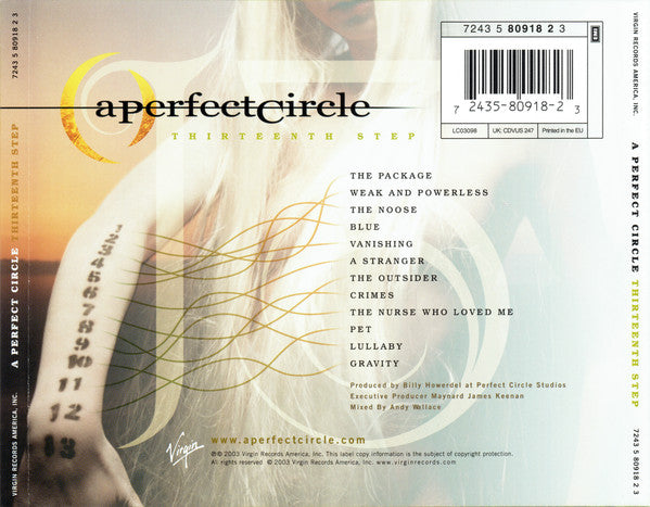 A Perfect Circle : Thirteenth Step (CD, Album)