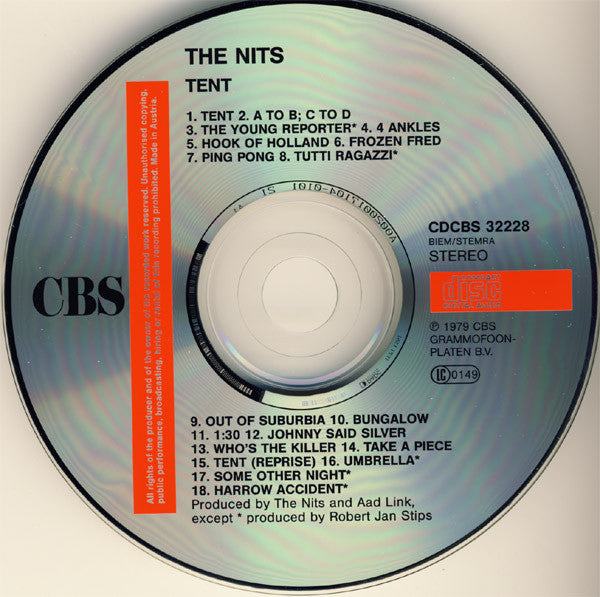 Nits, The - Tent (CD) - Discords.nl