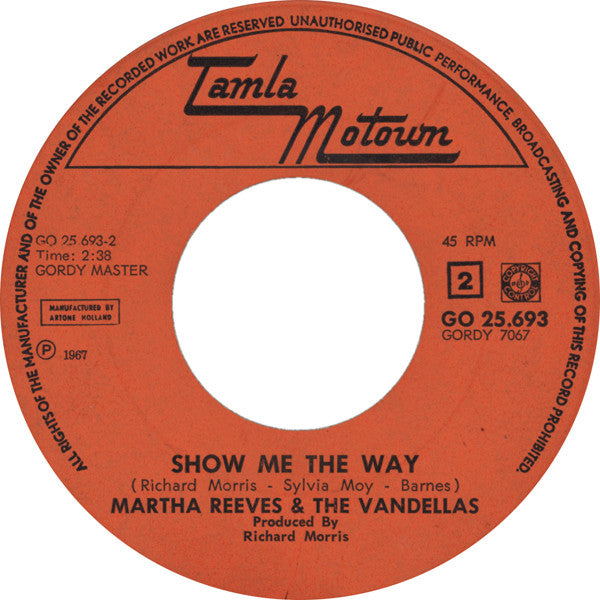 Martha Reeves & The Vandellas : Honey Chile (7", Single)