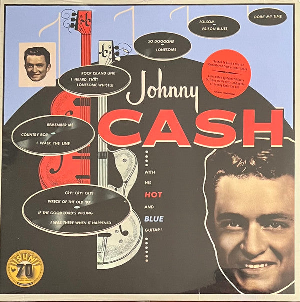 Johnny Cash : With His Hot And Blue Guitar (LP, RM)