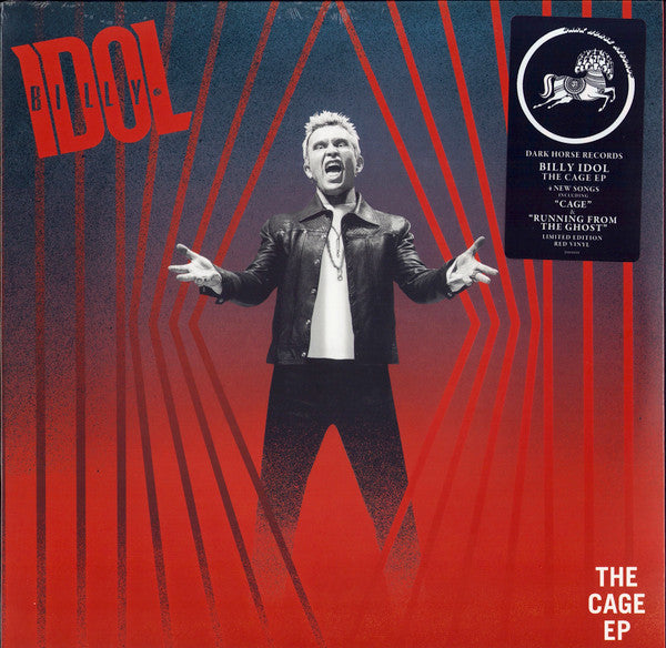 Billy Idol : The Cage EP (12", EP, Ltd, Red)