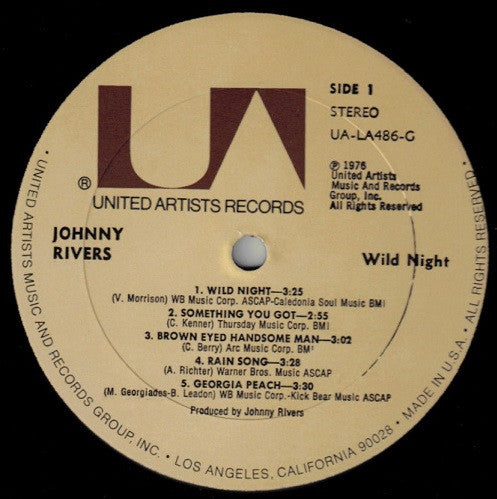 Johnny Rivers : Wild Night (LP, Album)