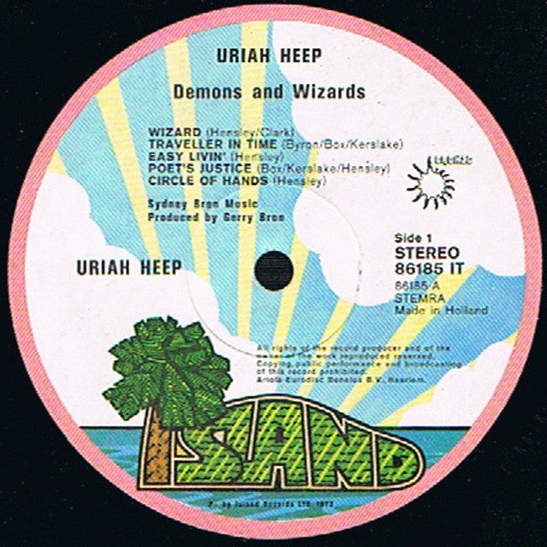 Uriah Heep : Demons And Wizards (LP, Album, Gat)