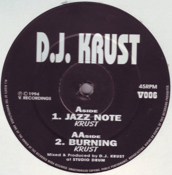 Krust : Jazz Note / Burning (12")