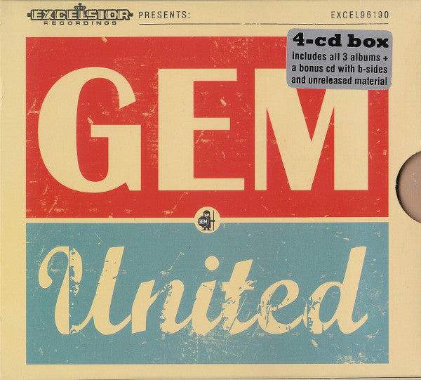 Gem (3) : GEM United (CD, Album, RE + CD, Album, RE + CD, Album, RE + CD)