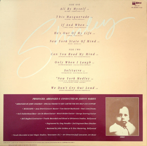 Shirley Bassey : Love Songs (LP, Album)