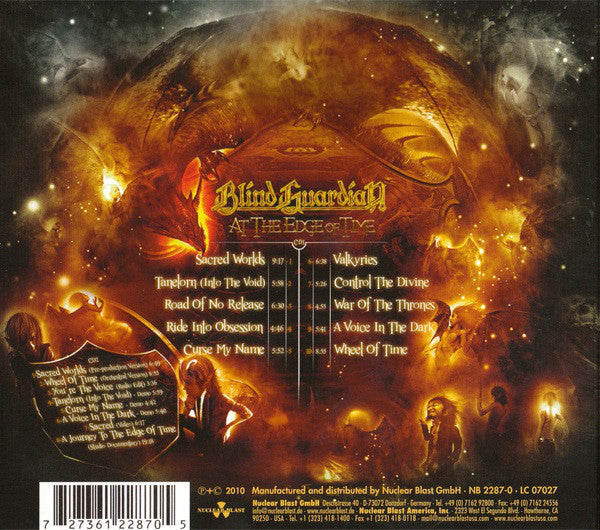 Blind Guardian : At The Edge Of Time (CD, Album + CD, Enh + Ltd, Dig)