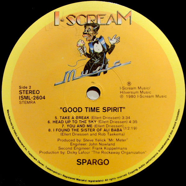 Spargo : Good Time Spirit (LP, Album, Gat)