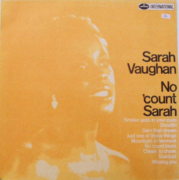 Sarah Vaughan : No 'count Sarah (LP, Album, RE)