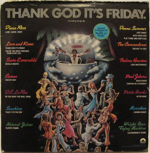 Various : Thank God It's Friday (The Original Motion Picture Soundtrack) (2xLP, Album, Als + 12", S/Sided, Single)