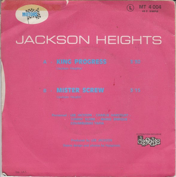 Jackson Heights : King Progress (7", Single)