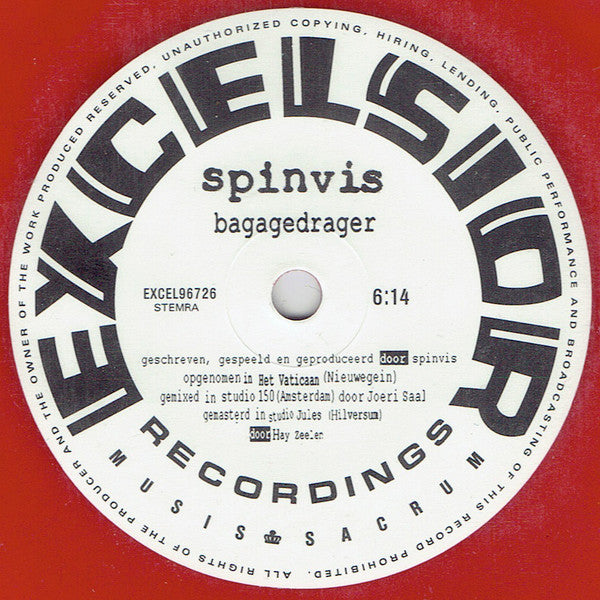 Spinvis : Bagagedrager / Lente '22 (7", Single, Ltd, Red)