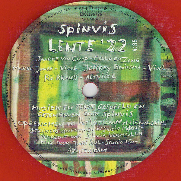 Spinvis : Bagagedrager / Lente '22 (7", Single, Ltd, Red)