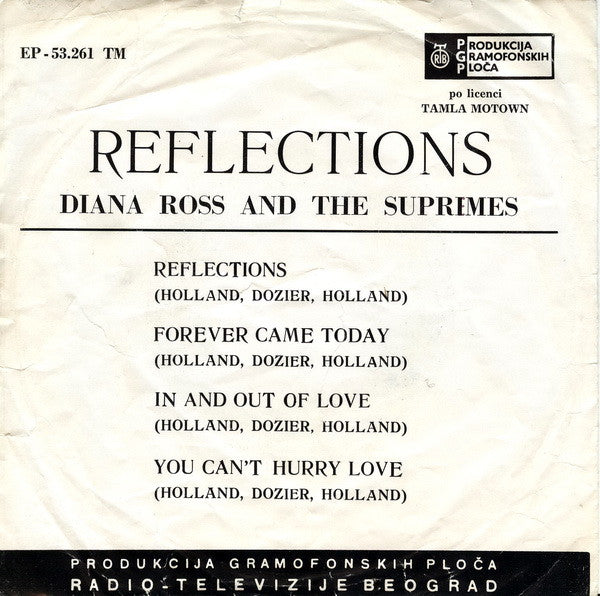 Diana Ross And The Supremes : Reflections (7", EP)