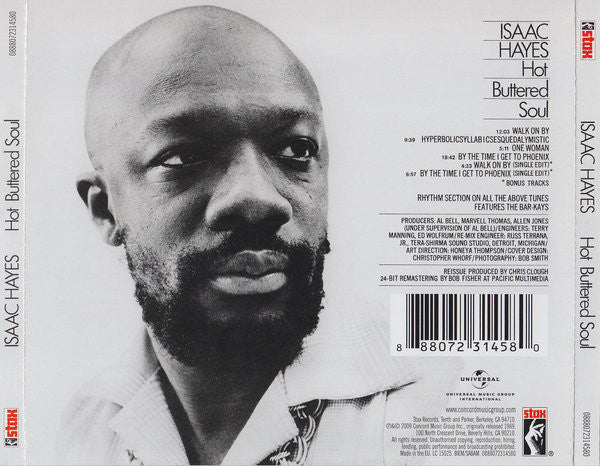 Isaac Hayes : Hot Buttered Soul (CD, Album, RE, RM)