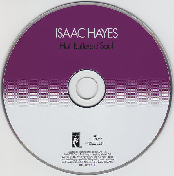 Isaac Hayes : Hot Buttered Soul (CD, Album, RE, RM)