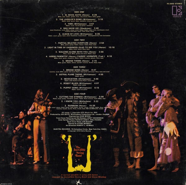 The Incredible String Band : U (2xLP, Album)