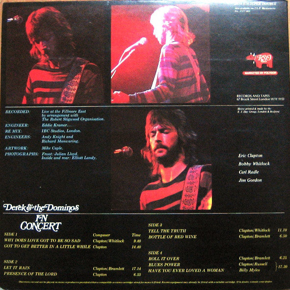 Derek & The Dominos : In Concert (2xLP, Album, Gat)