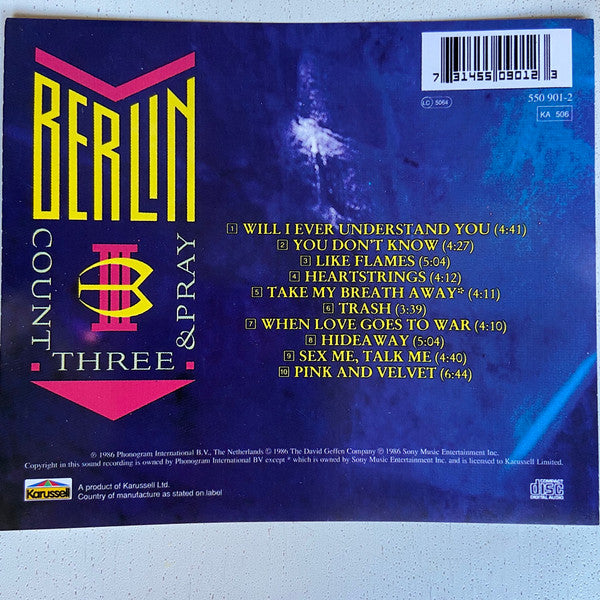 Berlin : Count Three & Pray (CD, Album, RE)