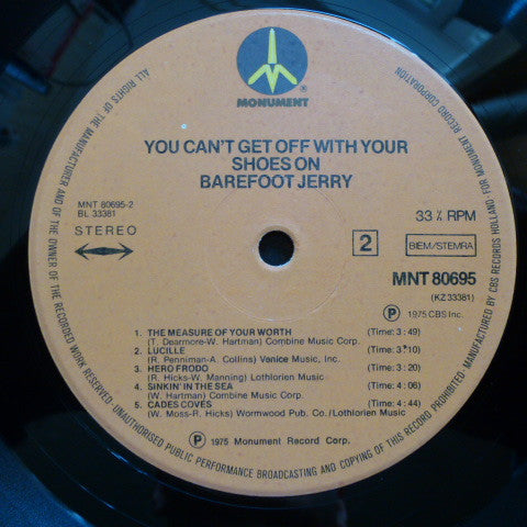 Barefoot Jerry : You Can't Get Off With Your Shoes On (LP, Album)