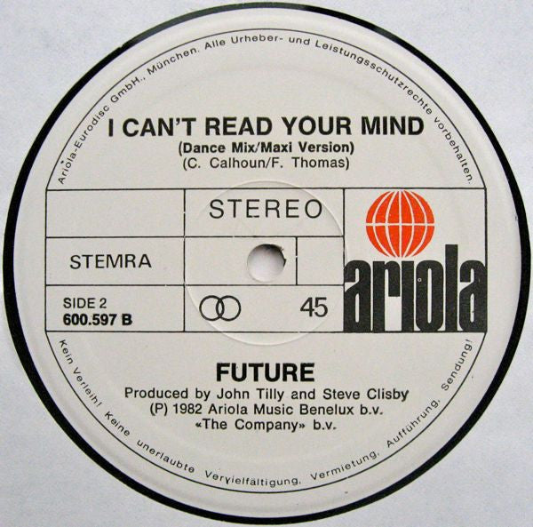 Future (11) : I Can't Read Your Mind (12")