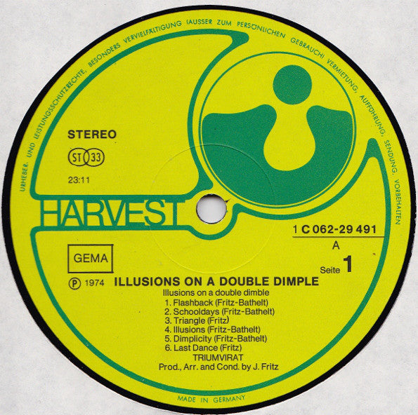 Triumvirat : Illusions On A Double Dimple (LP, Album)