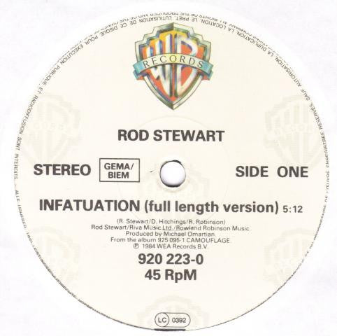Rod Stewart : Infatuation (12", Maxi)
