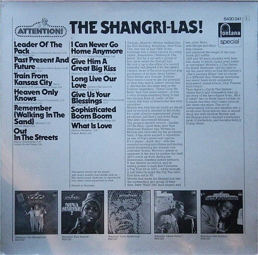 The Shangri-Las : Attention! The Shangri-Las! (LP, Comp, RE)