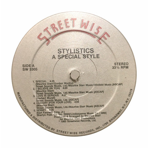 The Stylistics : A Special Style (LP, Album)