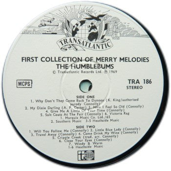 The Humblebums : First Collection Of Merry Melodies (LP, Album)