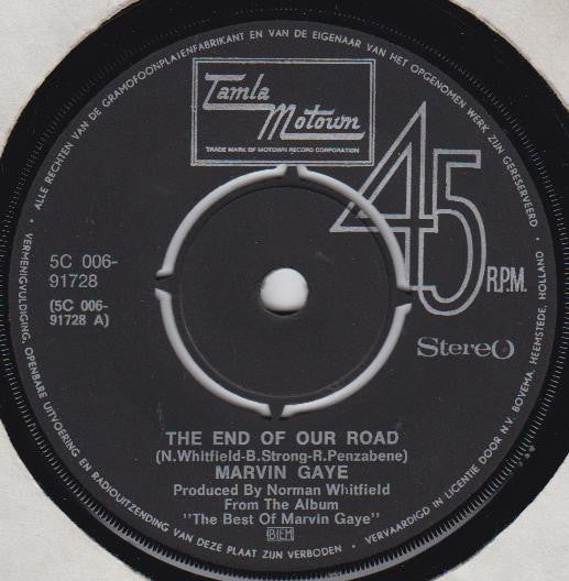 Marvin Gaye : The End Of Our Road / Try It Baby (7")