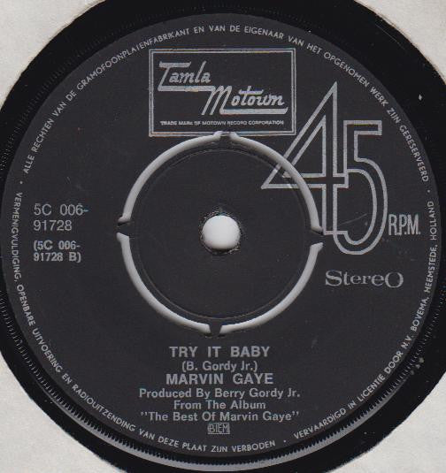 Marvin Gaye : The End Of Our Road / Try It Baby (7")