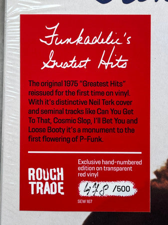 Funkadelic : Funkadelic's Greatest Hits (LP, Comp, Ltd, Num, RE, Red)