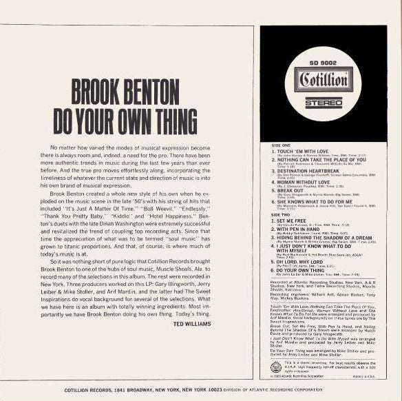 Brook Benton : Do Your Own Thing (LP, Album)